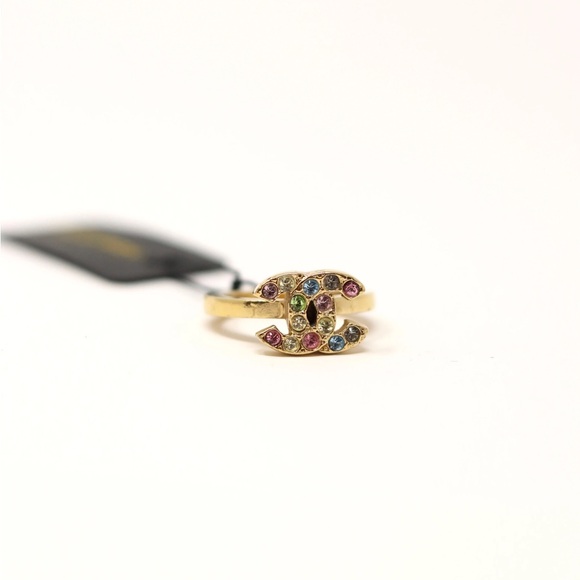 Pre-Owned Chanel Rhinestone Ring - Picture 2 of 4